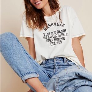Anthropologie Nashville Graphic Tee Size M